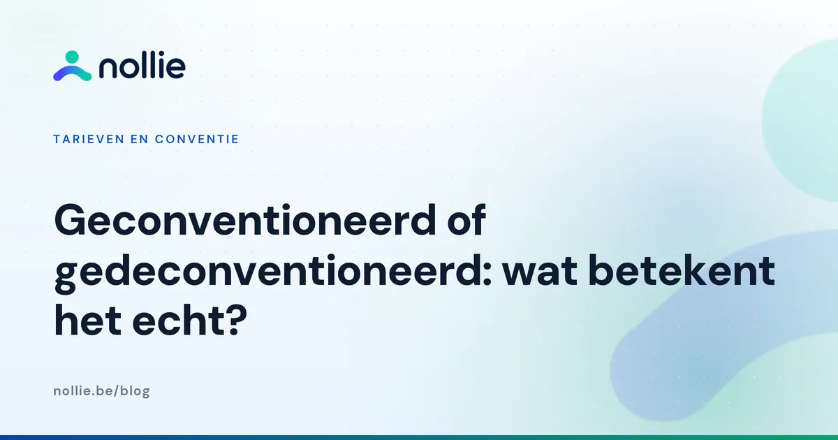 Illustratie bij een artikel over de keuze tussen geconventioneerd en gedeconventioneerd werken als kinesitherapeut
